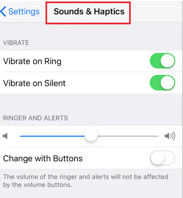 select sound&Haptics to fix no sound on video