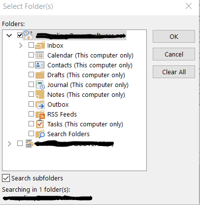 find folders to clean up