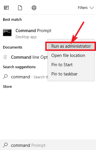 Run Command Prompt to access The Recycle Bin On external Hard Drive and fix it in case of corruption