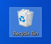 restore the files deleted from desktop using recycle bin