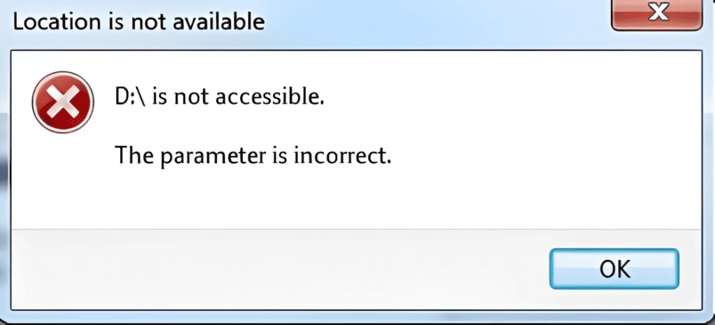 d-is-not-accessible-the-parameter-is-incorrect-message