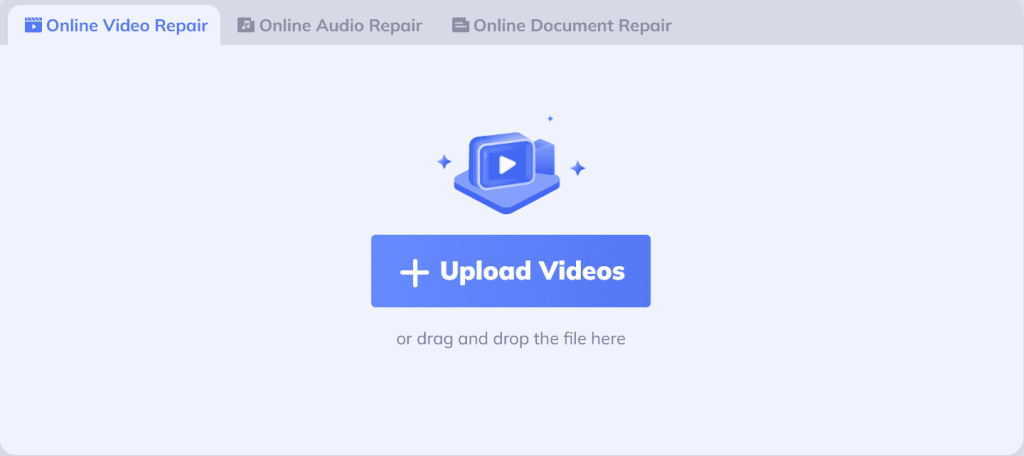 Use Online video repair tool