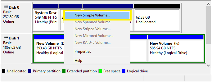 click-on-new-simple-volume