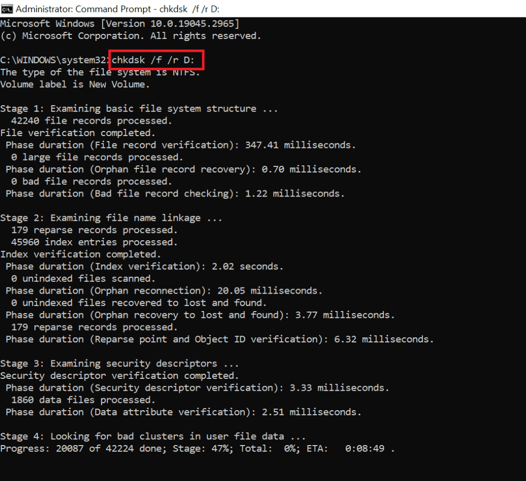 run-chkdsk-command-to-fix-buffalo-external-hard-drive-not-showing-up-error