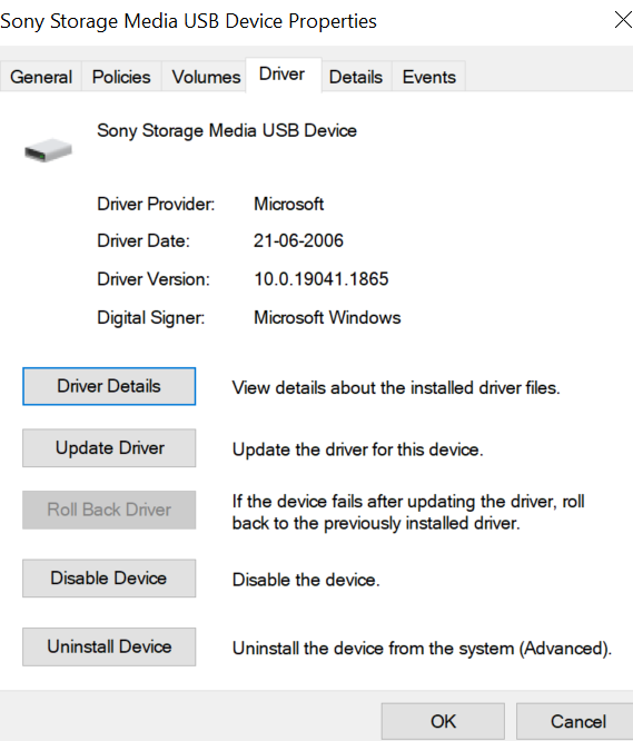go to the device manager and navigate to the driver