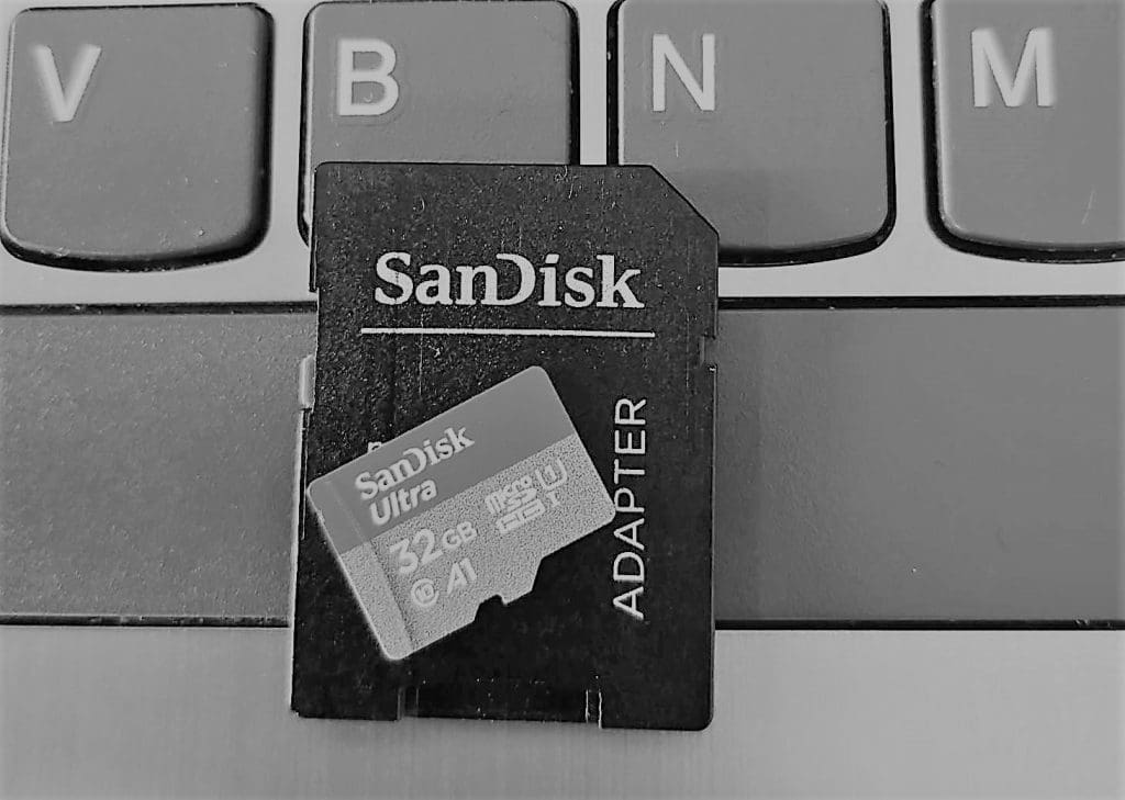 SanDisk SD card used during the best SD card recovery experiment 