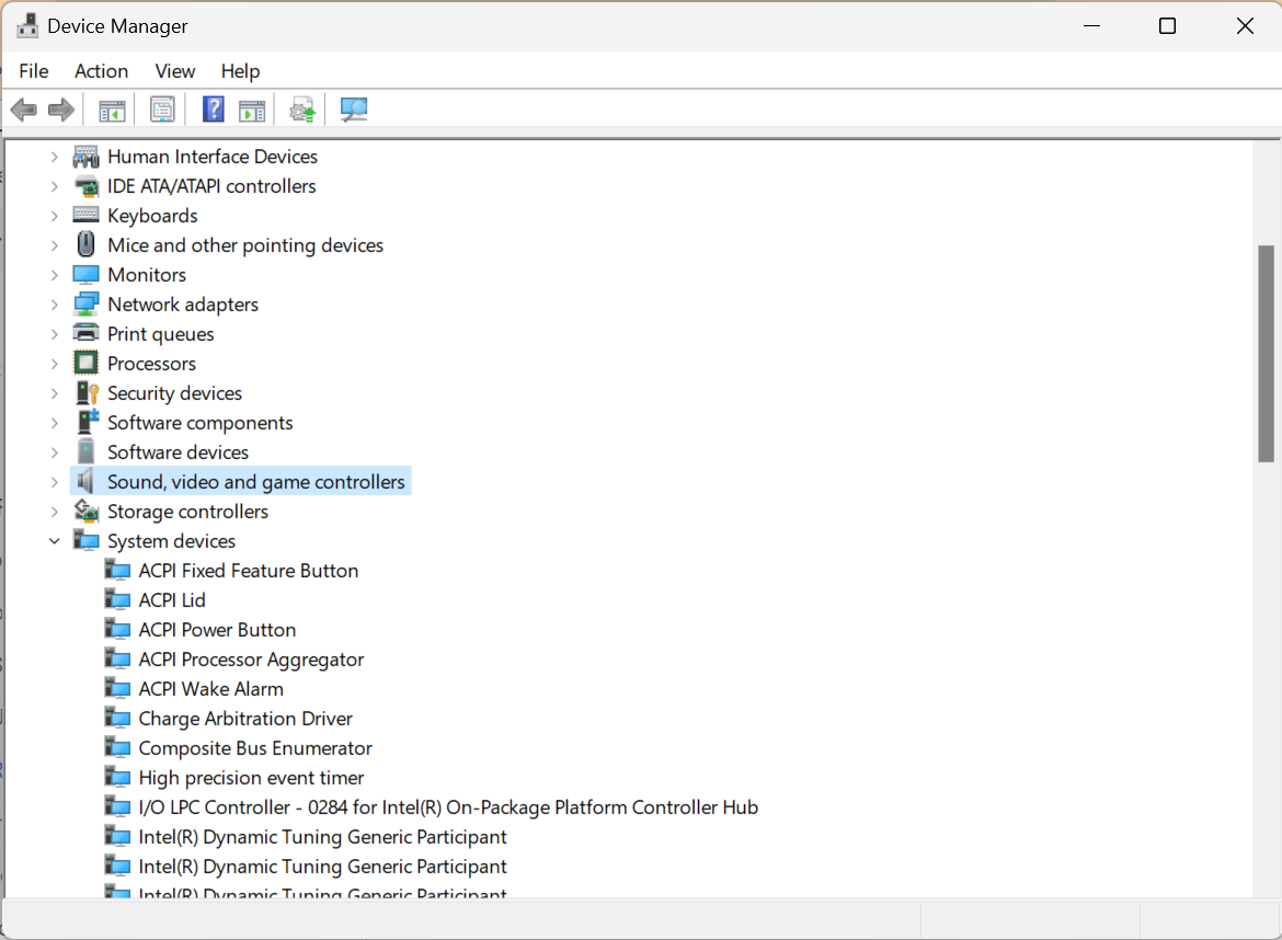 update Sound and video drivers