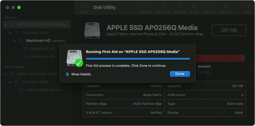 run-disk-utility-first-aid-to-repair-damaged-partition-on-mac