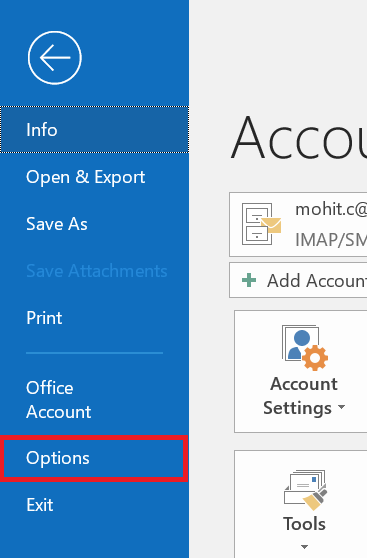 access-options-outlook