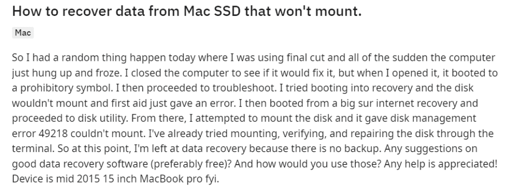 how-to-recover-data-from-ssd-that-wont-mount-user-query-from-reddit