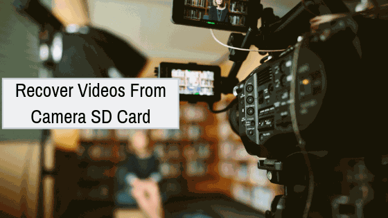 recover videos from camera SD card