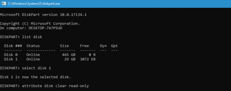 type the create partition
command