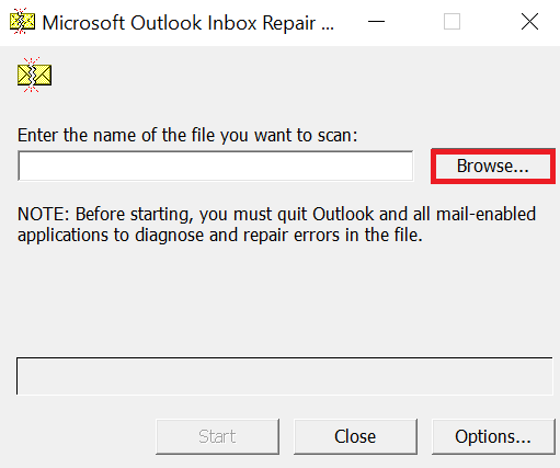 use-browse-option-to-import-pst-file