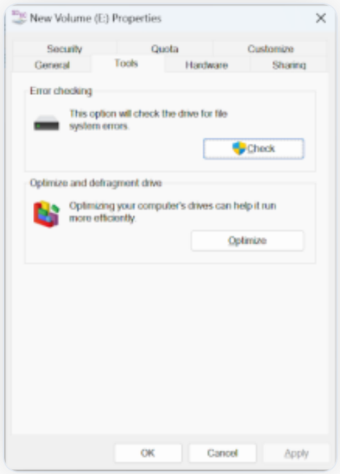 Go to tools and click on the check option