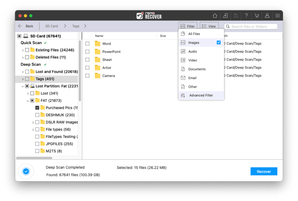 Use Filter to Find Photos