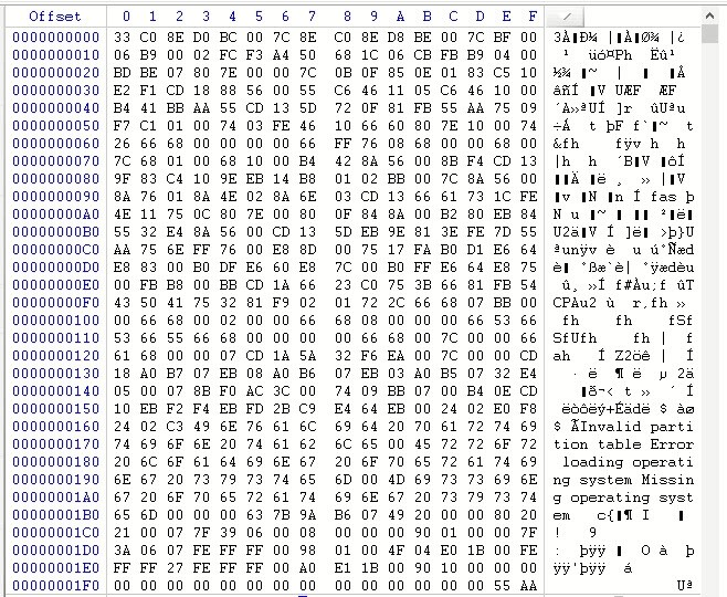 réparer la corruption MBR