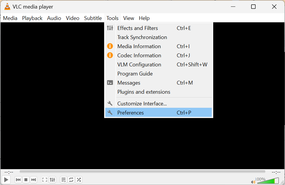 open-preferences-in-vlc