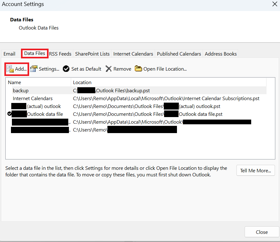 add-repaired-pst-file