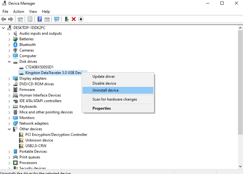 uninstall-usb-drivers