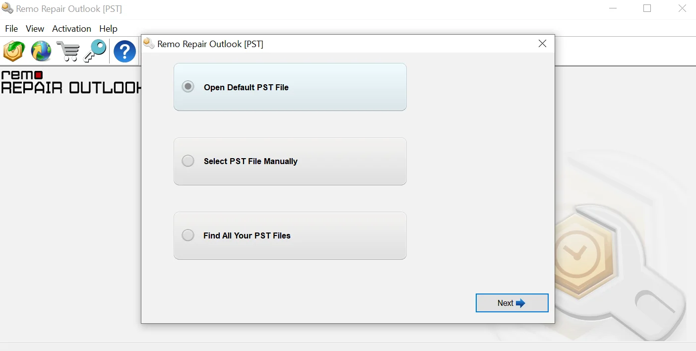 select-pst-import-method