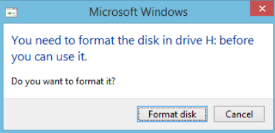 format the drive