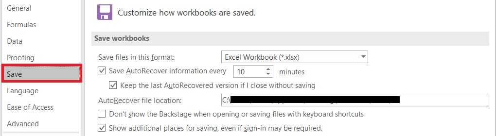 copy the autosave location