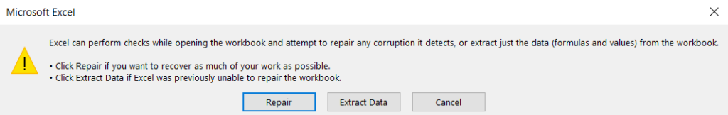 choose repair option