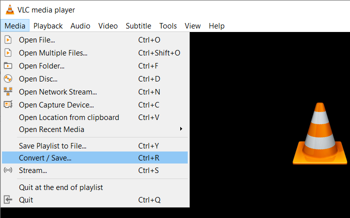 Choose convert/save option