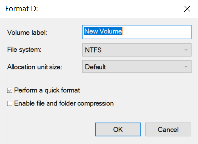 Format the drive to repair raw drive