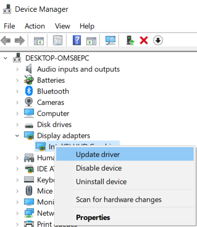 update the display adapter to fix choppy video playback