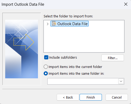 Screenshot 2025-11-03 013857 select outlook data file to import