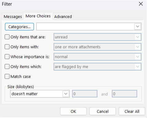 filter by categories