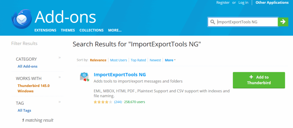 ImportExportTools NG