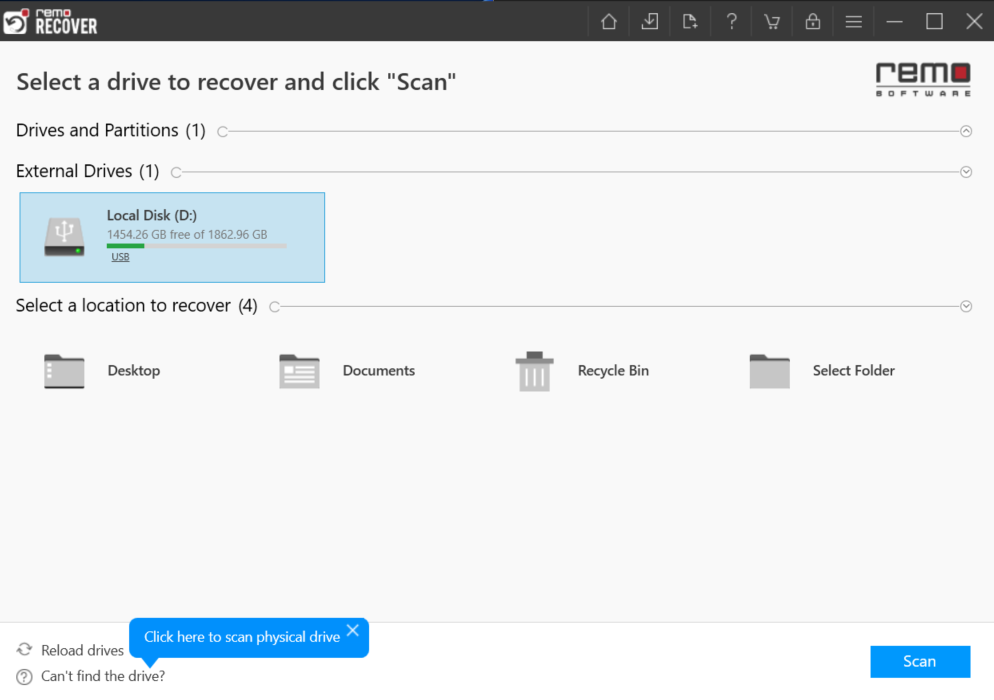 select sony hard drive to recover data