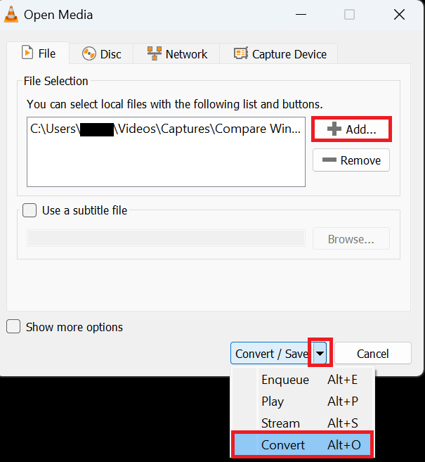 add corrupted video file